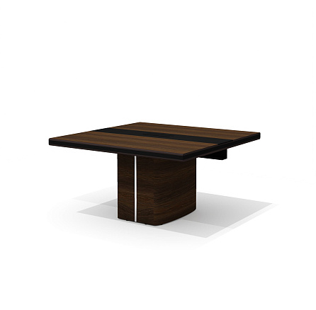 NT-280.1 Модуль стола для переговоров 140x140x74 New.Tone орех Ондо шпон (Италия) /черный/8019