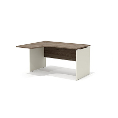 R-3.2L Стол эргономичный 140x120x75 Rio Base дуб Верцаска N/беж