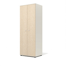 G-55N Гардероб 80x56x217 Gamma дуб выбеленный N/беж