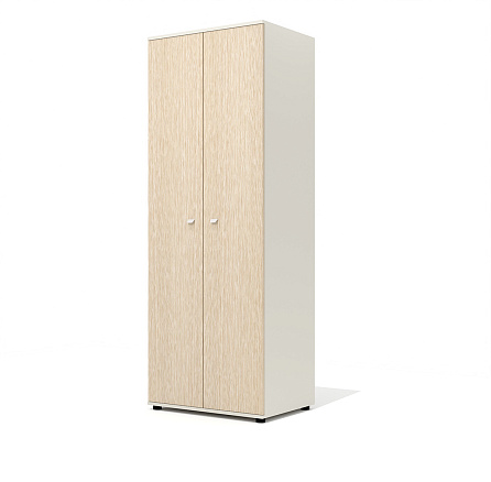G-55N Гардероб 80x56x217 Gamma дуб выбеленный N/беж
