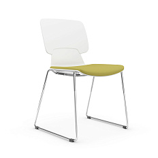 HY-817B (ALEX-В) Стул на полозьях зелёный YH1094-6