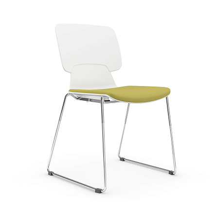 HY-817B (ALEX-В) Стул на полозьях зелёный YH1094-6