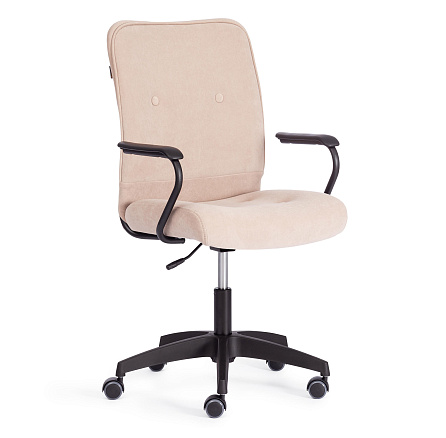 WIND Кресло флок бежевый 7, крестовина пластик, код 21622