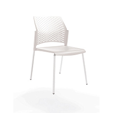 Rewind Стул пластик каркас  металл белый / белый