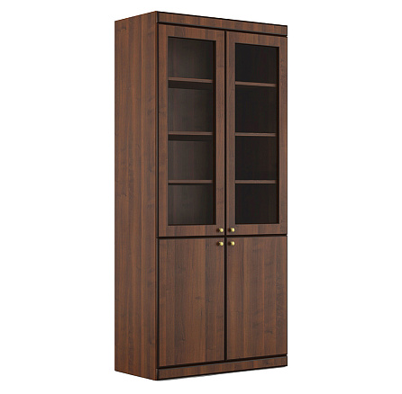 17504 Шкаф комбинированный 90x40x220 CAPITAL темный орех