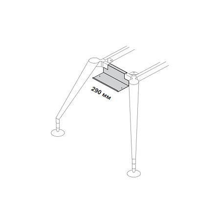 156393 Кабельный лоток для письменного стола Enosi Белый LS (68)