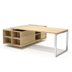 RD-200.1S + RD 38S R Стол руководителя правый Rio Direct швейцарский вяз