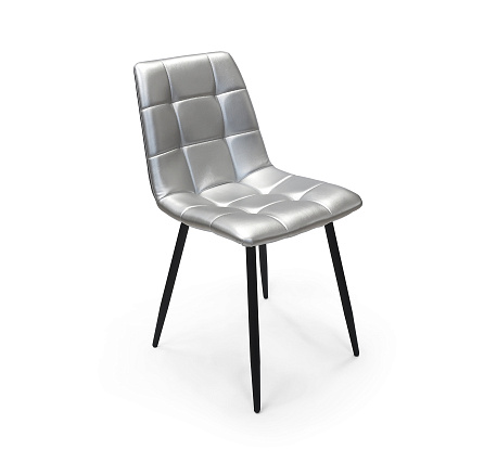 Чили Стул для посетителей экокожа, серый перламутр