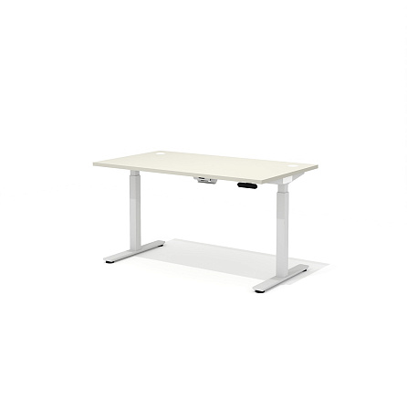 DD-80-3.3 + DD-1601-DD02 Прямой стол (подъёмный механизм) с заглушками Drive беж