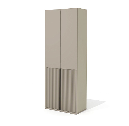 AS-48 Шкаф 80х46х218 Aston серый кварц/мокко