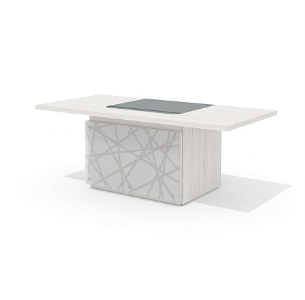 TS-200 + TS-100.3 Стол руководителя с траверсом Time.S дуб Эльза