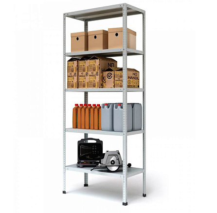 MS Strong Стеллаж 5 полок, серый