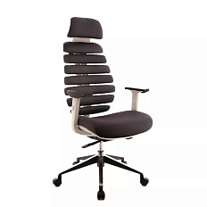 Ergo Grey Кресло ткань, крестовина алюминий обивка серый