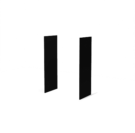 KVS-62 Панель декоративная 46x1,6x124,3 Kvins Slim (к-т 2 шт) черный матовый