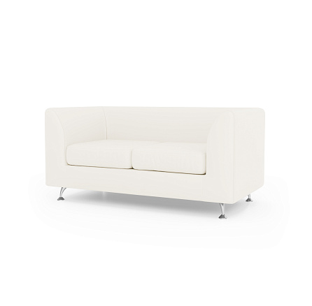 Ева-2 Диван 2-мест. 146x77x70 см Boom ice белый
