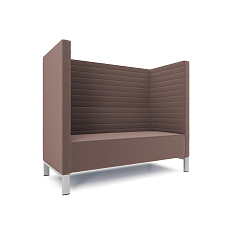 Руссо-2.2Т  Диван 2-мест. 158x73x134 см микрошенилл Lounge 09 кофе