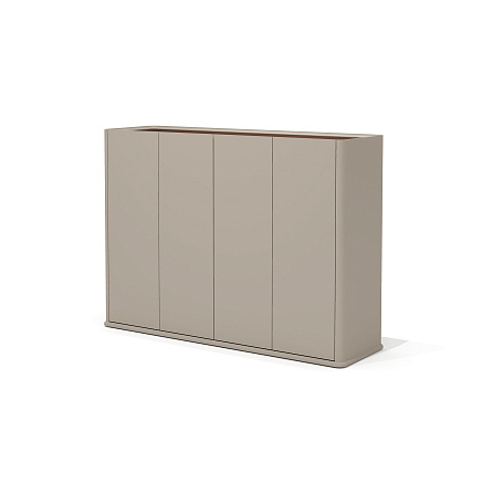 AS-44 Шкаф 171х52х123 Aston дуб Дюваль/серый кварц/мокко