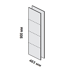 156257 Декоративные боковые панели для ящиков шкафа-греденции Enosi Белый LS (68)