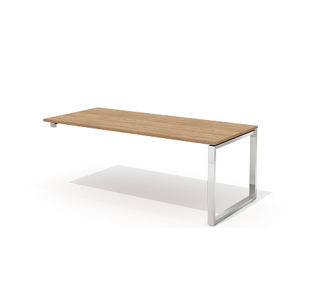 RD-200.1S Стол руководителя 200x90x75 Рио Директ / Rio Direct вяз швейцарский/металл полированная ст