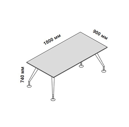 156303 Стол для кабинета Enosi Белый LS (68)