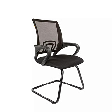 696V Кресло ткань, полозья металл обивка черный TW-01, каркас черный, 07018101
