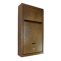 Альфа Люкс (бронза антик) Индивидуальный почтовый ящик 265x85x370 мм