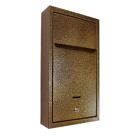 Альфа Люкс (бронза антик) Индивидуальный почтовый ящик 265x85x370 мм