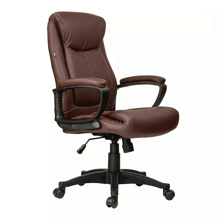 BRABIX Enter EX-511 Кресло экокожа обивка коричневый, каркас черный, 531163