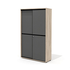 L-60 Шкаф-купе 120х45х201 Line дуб Кронберг/антрацит
