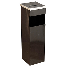 К180Н Урна-пепельница, черная, квадратная