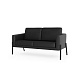 Харди-2 Диван 2-мест. 160х78х83 см Art-Vision 101 черный