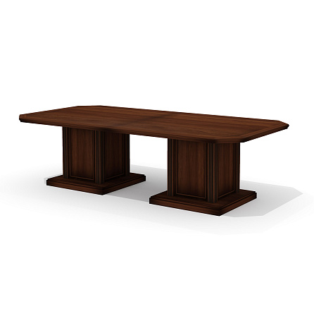 Dan-140 (x2) Стол для переговоров орех бреннерский/орех темный