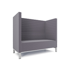 Руссо-2.2Т  Диван 2-мест. 158x73x134 см микрошенилл Lounge 14 асфальт