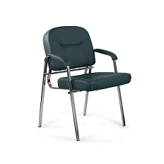 Форум CH Стул иск. кожа темно-зеленый Z-20, каркас хром