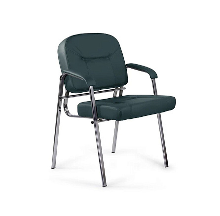 Форум CH Стул иск. кожа темно-зеленый Z-20, каркас хром