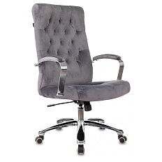 T-9928SL Fabric Кресло ткань серый Italia 26, крестовина хром, ID1985910