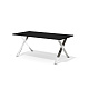 KVS-180k Cтол на металлическом каркасе 180x90x75 Kvins Slim Fenix 0720 черный