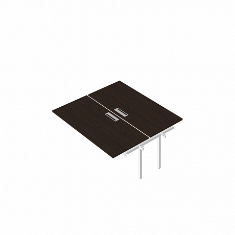 RM-2.1(x2)+F-62 Промежуточный сдвоенный стол с люком на металлокаркасе