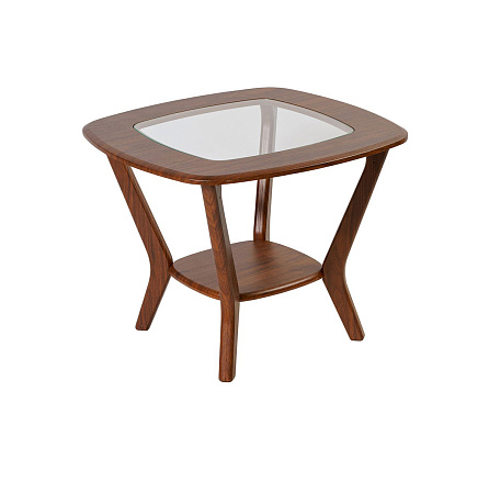 Мельбурн со стеклом Стол журнальный орех  орех