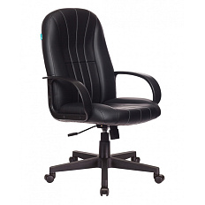 T-898AXSN Кресло экокожа,крестовина пластик обивка черный Leather Black, каркас черный, ID1129534