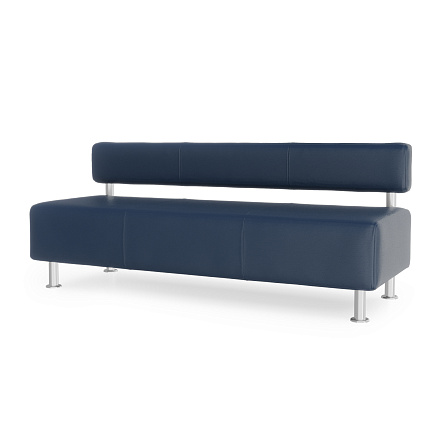 Максим-3 Диван 3-мест. 182x67x76 см Art-Vision 106 тёмно-синий