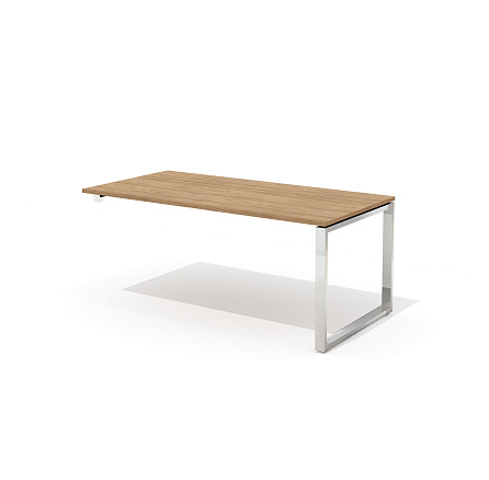 RD-180.1S Стол руководителя 180x90x75 Рио Директ / Rio Direct вяз швейцарский/металл полированная ст