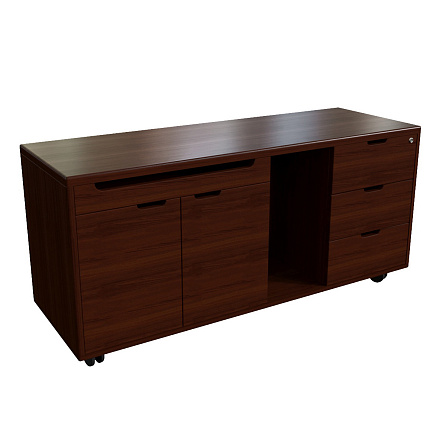 22200 Тумба подкатная Kingston темный орех