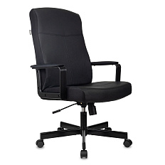 DOMINUS Кресло экокожа черный, крестовина металл черный, ID497682 