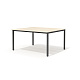 WM-2*2+WM-2-02 Стол сдвоенный на м/к 150х133х77 Ворк/Work дуб Сонома светлый/графит
