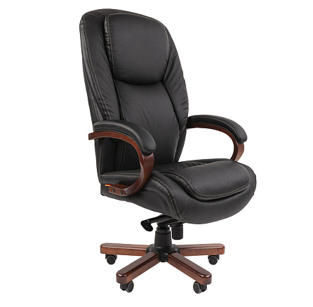 408 Chairman Кресло кожа/экокожа, обивка черный (мультиблок), 07163871
