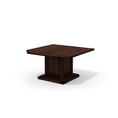 Dan-140 Модуль стола для переговоров 140x140x76 Dante орех бреннерский/орех темный