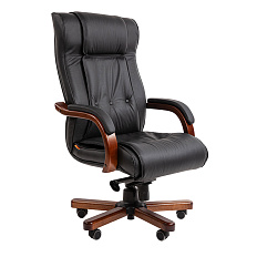 653 N Chairman Кресло кожа/экокожа, обивка черный (мультиблок), 07187703