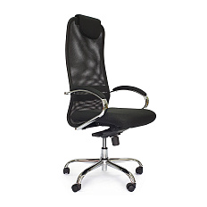 RT-2031 Кресло сетка, крестовина хром, механизм мультиблок обивка черный
