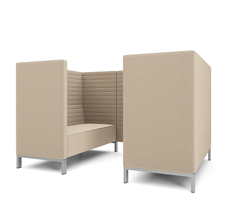 Руссо-2.3Т Переговорная 4-мест. 220x158x134 см микрошенилл Lounge 02 песок